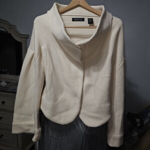 Moda International Cream Cowl Neck Sweater